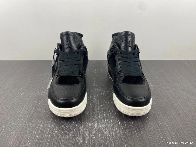 4 Retro Jordan 819139-010 Pony Hair Black 0807